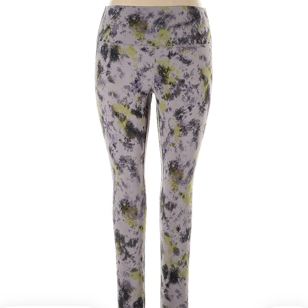 Lululemon Athletica Gray and Yellow Leggings